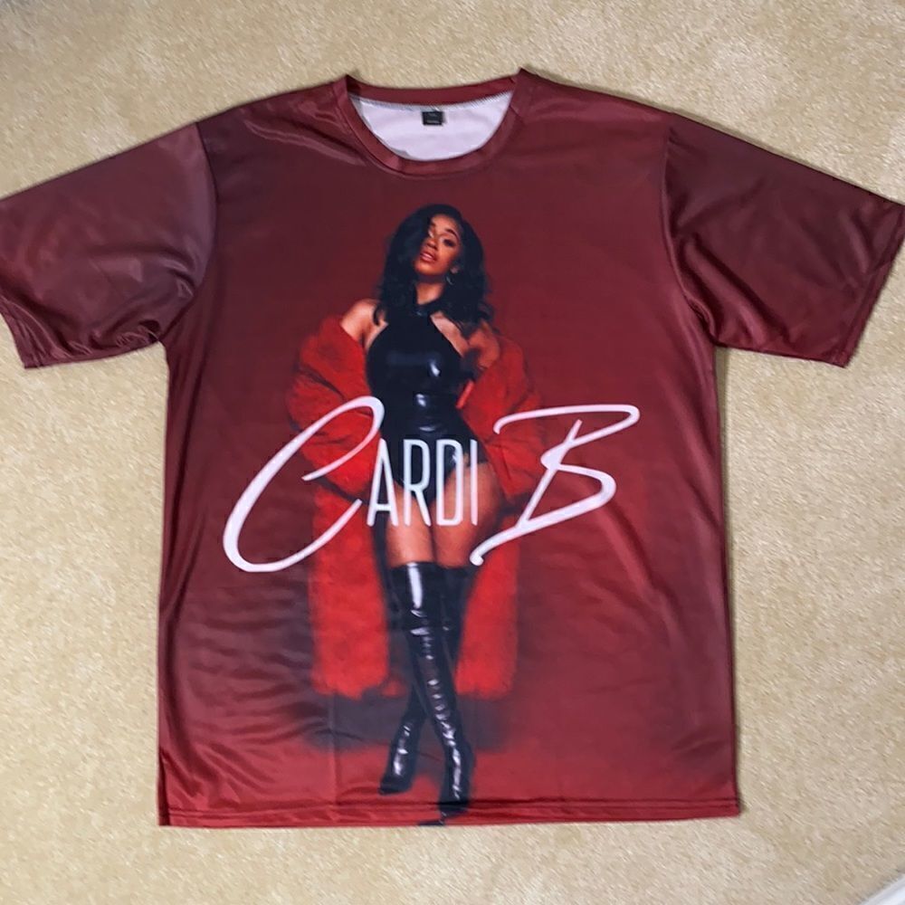Unisex Women’s Men’s Cardi B Short Sleeve T-Shirt Size XXL NEW